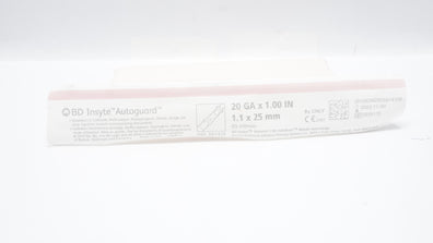 BD 381433 Insyte Autoguard Shielded IV Cath. 20Ga x 1inch, 65ml/min (x)